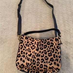 J. Crew Leopard Print Shoulder Bag